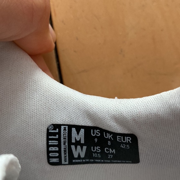 NOBULL ripstop runner men's size 9 White running shoes sneakers trainers - Picture 6 of 6